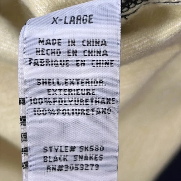 Thread & Supply Vegan Leather Snakeskin Print Zip Front Skirt Size XL NWT Black - Picture 11 of 14